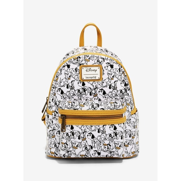 Loungefly, Disney Handbags - Loungefly Disney 101 Dalmatians Mini Backpack White Yellow Black